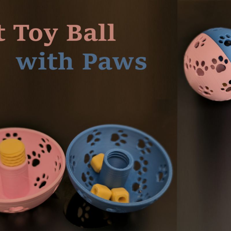 Bola de brinquedo para gato com patinhas