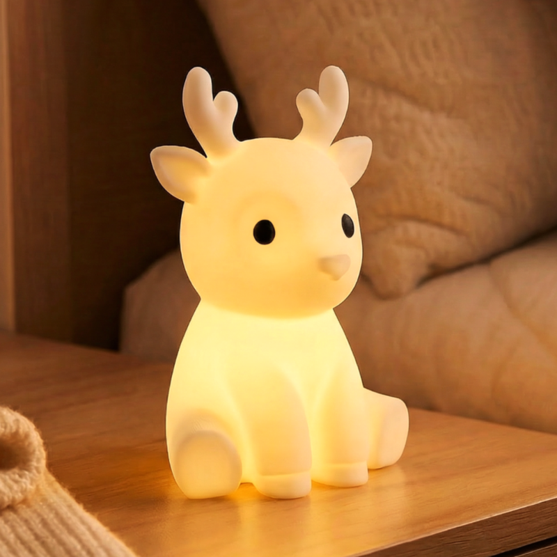 Luminária de Rena Fofa – Suporte para Tealight