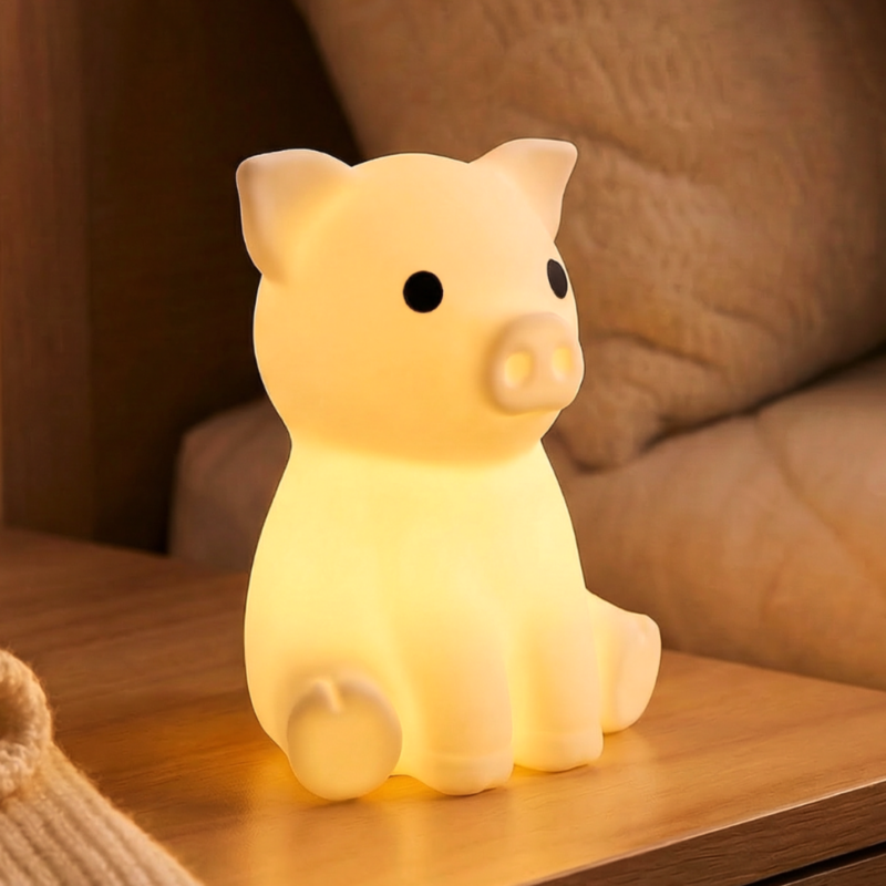 Luminária de Porquinho Fofo - Porta-vela Tealight