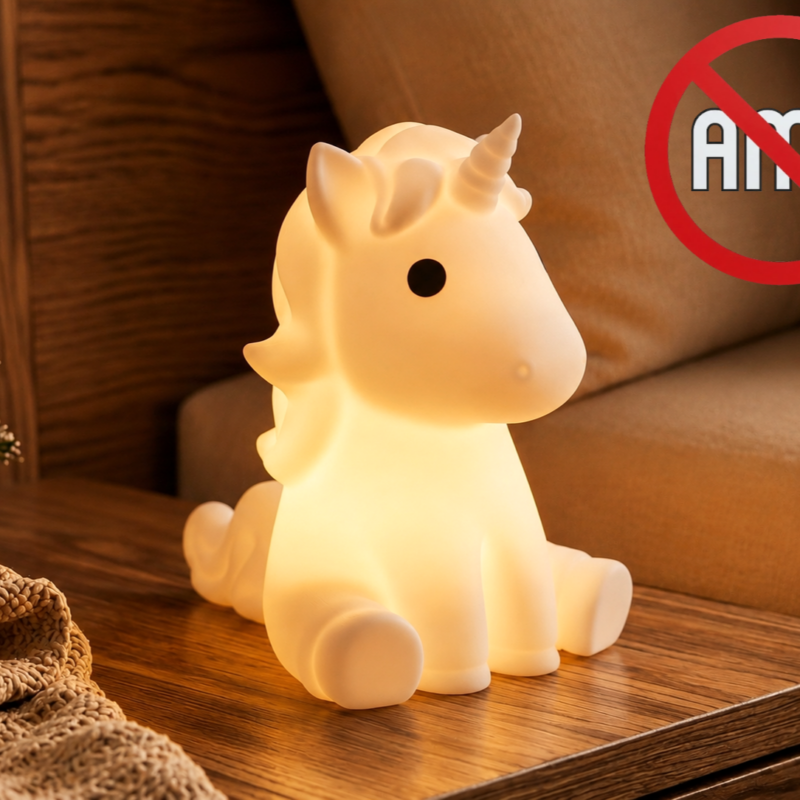 Luminária de Unicórnio Fofa – SEM AMS Suporte para Vela Tealight