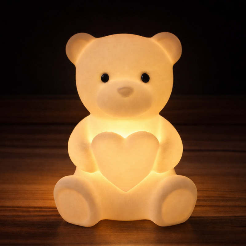 Luminária Coração Teddy – Suporte para Velas Tealight
