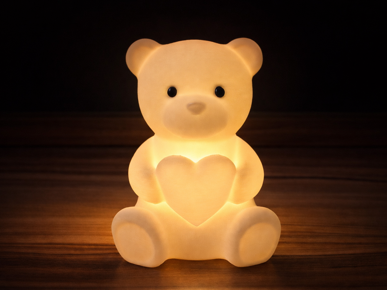 Luminária Coração Teddy – Suporte para Velas Tealight
