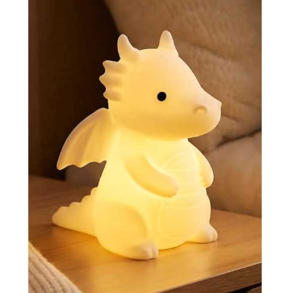 Abajur Fofo Protatil Sem Fio Urso Dragão Cachorro Dinossauro