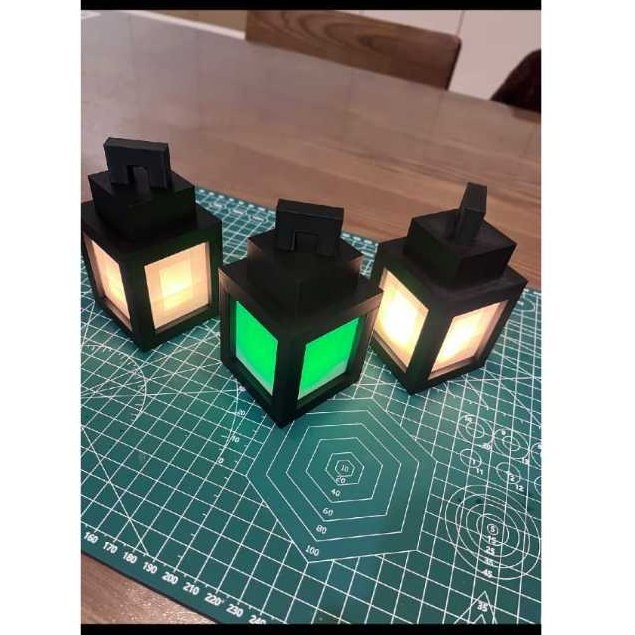 Abajur Personalizado Lanterna Minecraft Sem Fio Led