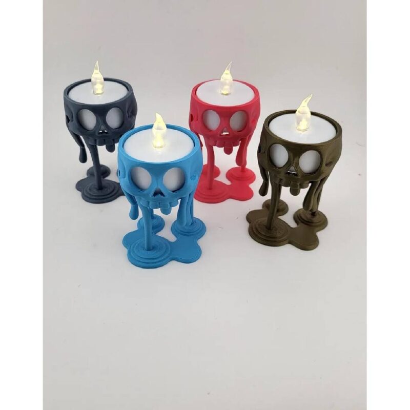 Abajur vela caveira com Led incluso
