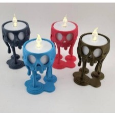 Abajur vela caveira com Led incluso - Imagem 3