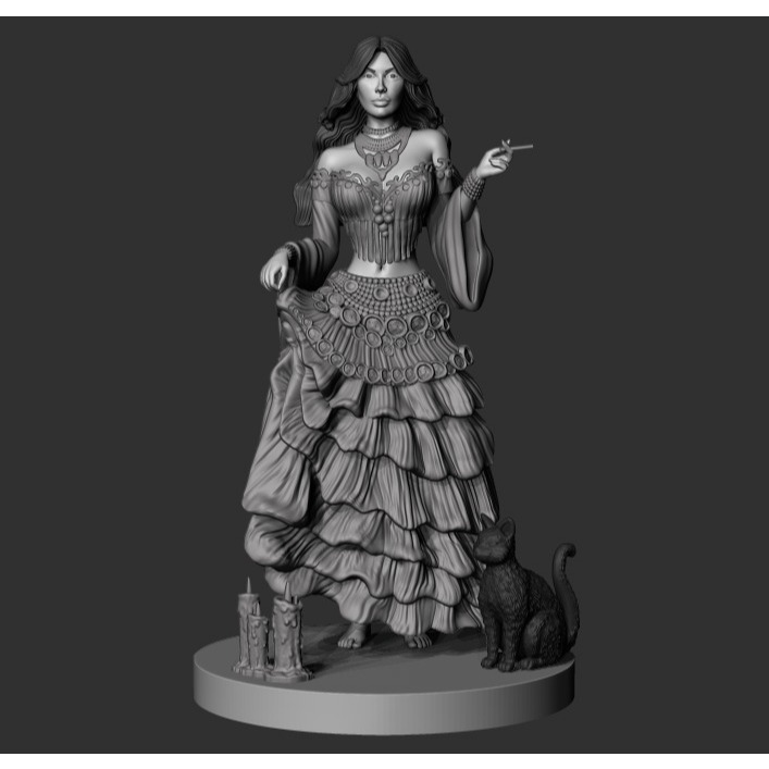 Impressão 3D Entidades e Orixás Variados Candomblé Umbanda 18cm de altura Exu Pombogira - Imagem 5
