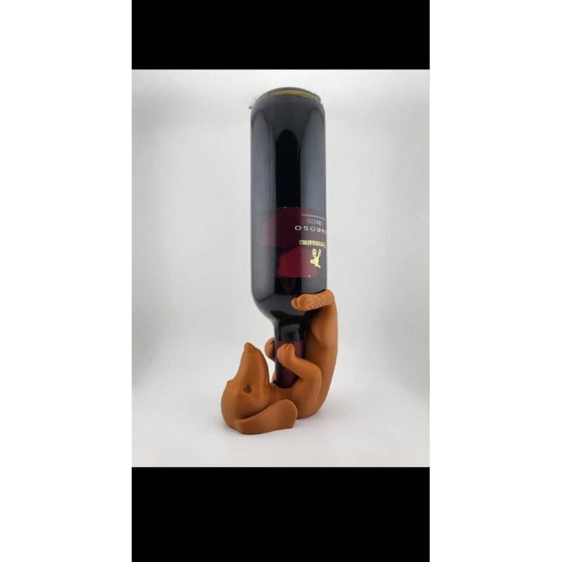 Suporte de garrafa Cão Impressão 3D Personalizada
