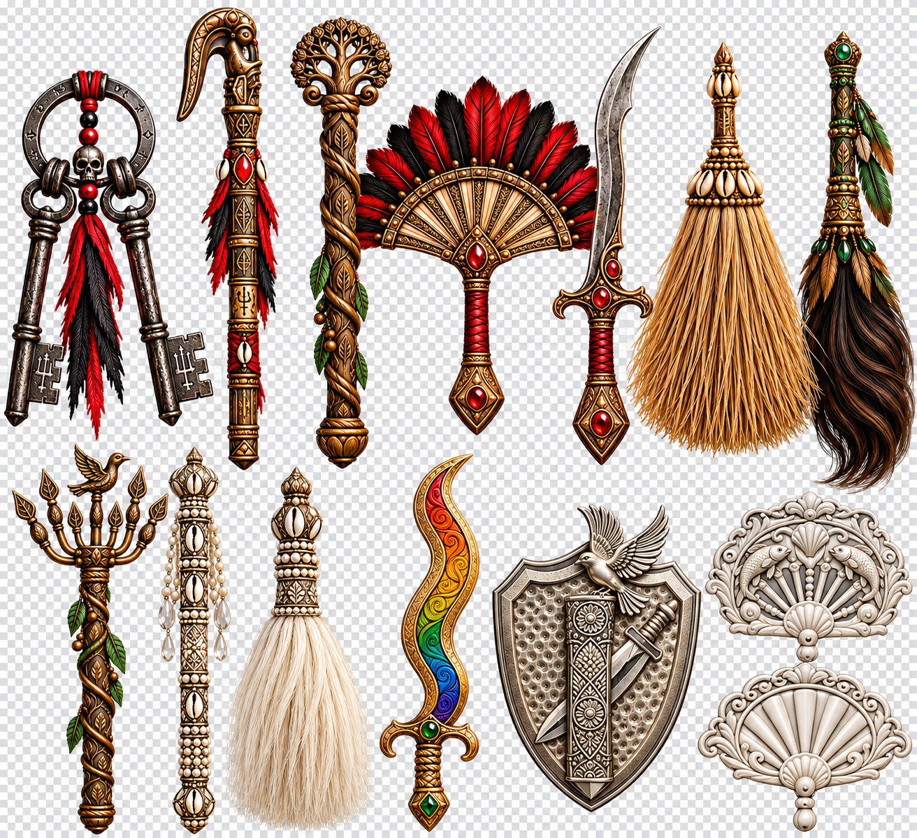 Pack de chaveiros - Orixás