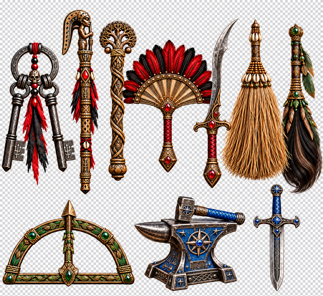 Pack de chaveiros - Orixás - Imagem 2
