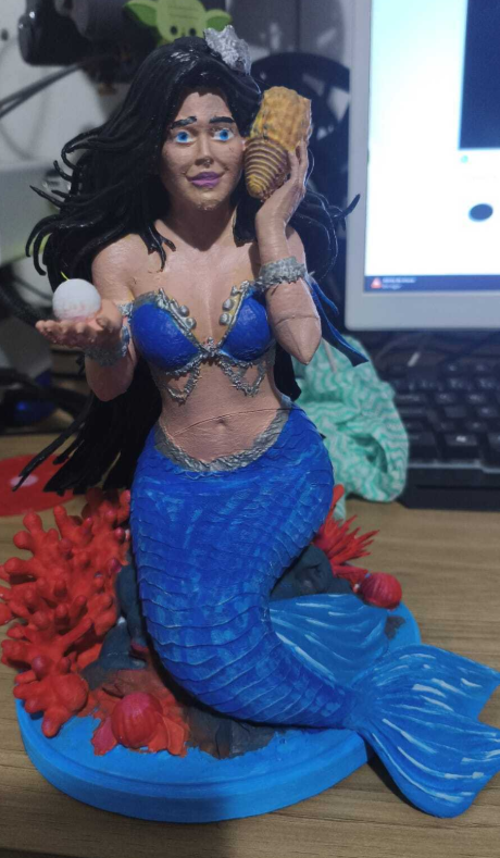 Sereia Yemanjá — Modelo 3D para Impressão
