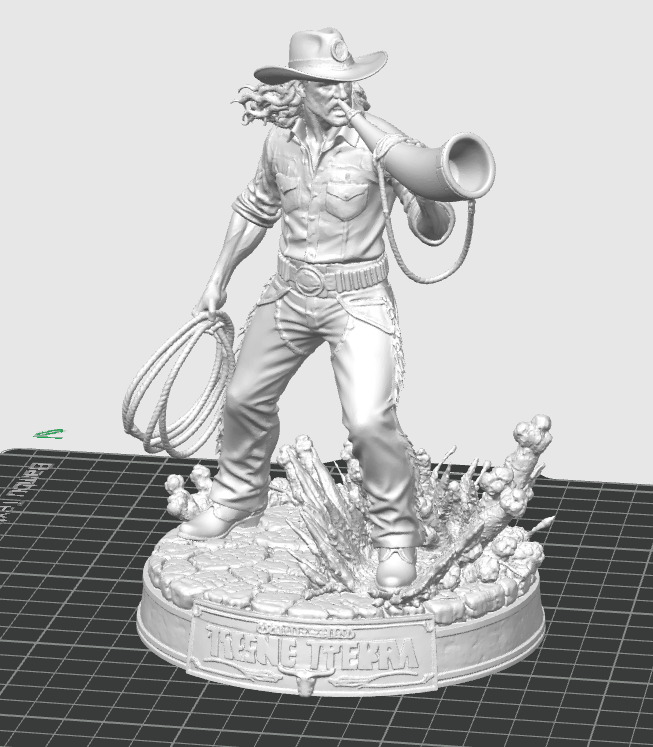 Boiadeiro Treme Terra — Modelo 3D para Impressão