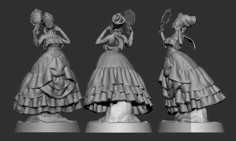 Oxum — Orixá | Modelo 3D para Impressão