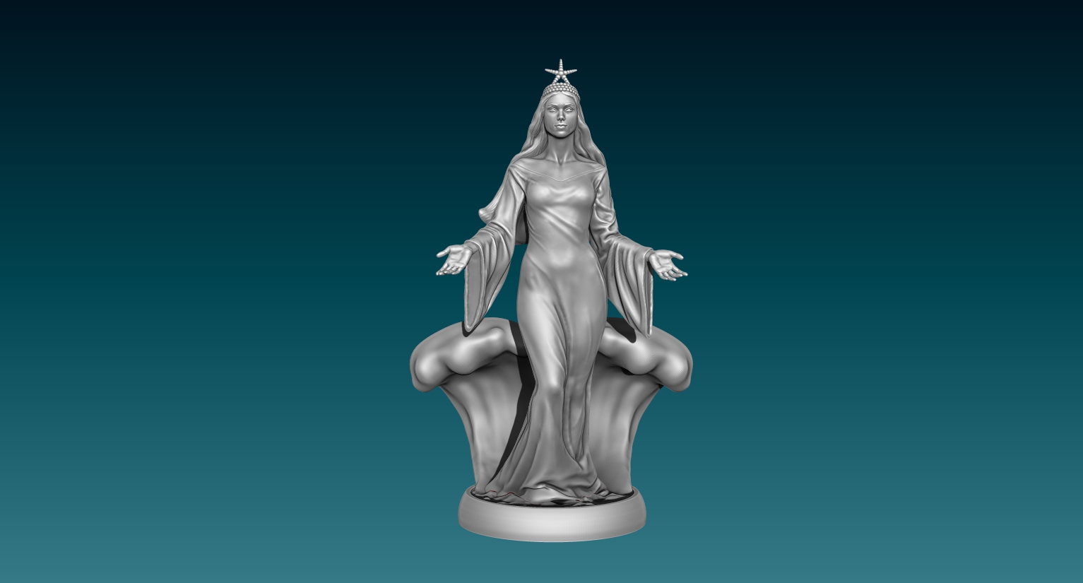 Yemanjá — Orixá | Modelo 3D para Impressão